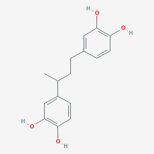 molecular formula C16H18O4 B12839851 1,3-Bis(3,4-dihydroxyphenyl)butane 