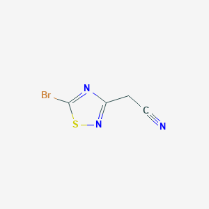 2-(5-Bromo-1,2,4-thiadiazol-3-yl)acetonitrile