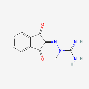 2-(1,3-Dioxo-1,3-dihydro-2H-inden-2-ylidene)-1-methylhydrazine-1-carboximidamide