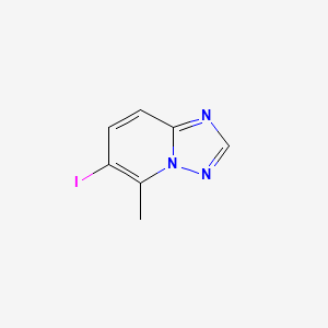 molecular formula C7H6IN3 B12839870 6-Iodo-5-methyl-[1,2,4]triazolo[1,5-a]pyridine 