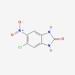 molecular formula C7H4ClN3O3 B1283991 5-氯-6-硝基-1H-苯并[d]咪唑-2(3H)-酮 CAS No. 60713-78-2
