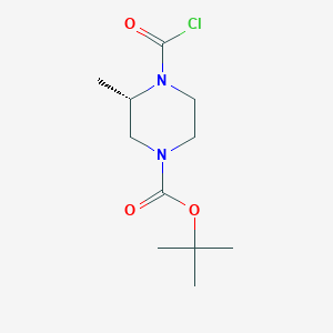 tert-Butyl (S)-4-(chlorocarbonyl)-3-methylpiperazine-1-carboxylate