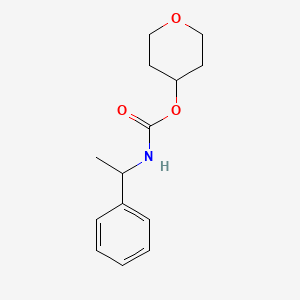 Tetrahydro-2H-pyran-4-yl (1-phenylethyl)carbamate