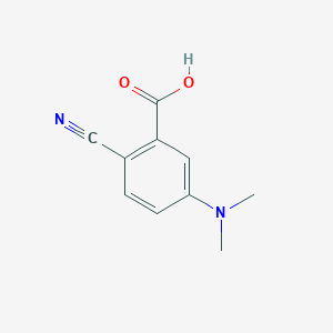 molecular formula C10H10N2O2 B12839982 5-(Dimethylamino)-2-cyanobenzoic acid 