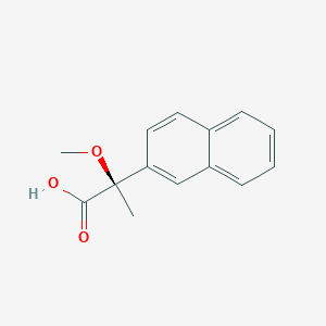 molecular formula C14H14O3 B12839987 (R)-2-Methoxy-2-naphthalen-2-yl-propionic acid 