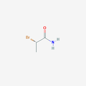 molecular formula C3H6BrNO B12839992 (s)-2-Bromopropanamide CAS No. 41137-34-2