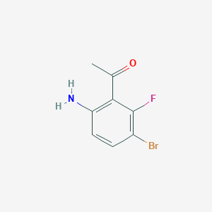 1-(6-Amino-3-bromo-2-fluorophenyl)ethan-1-one