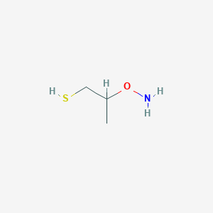 molecular formula C3H9NOS B12840010 2-(Aminooxy)propane-1-thiol 