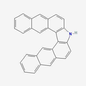 molecular formula C28H17N B12840011 16-azaheptacyclo[15.12.0.02,15.03,12.05,10.020,29.022,27]nonacosa-1(17),2(15),3,5,7,9,11,13,18,20,22,24,26,28-tetradecaene 