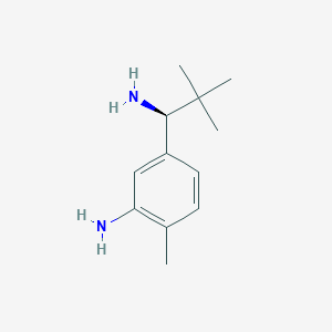 molecular formula C12H20N2 B12840051 (S)-5-(1-amino-2,2-dimethylpropyl)-2-methylaniline 