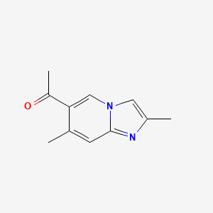 1-(2,7-Dimethylimidazo[1,2-a]pyridin-6-yl)ethan-1-one