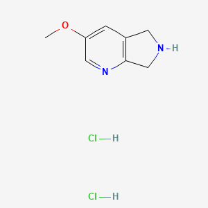 molecular formula C8H12Cl2N2O B12840098 3-Methoxy-6,7-dihydro-5H-pyrrolo[3,4-b]pyridine dihydrochloride 