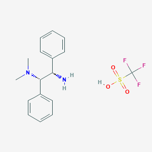 (1S,2S)-N1,N1-Dimethyl-1,2-diphenylethane-1,2-diamine trifluoromethanesulfonate