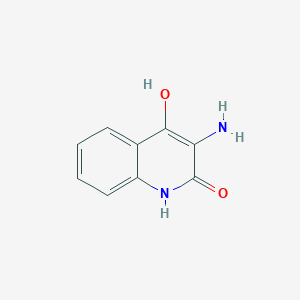 molecular formula C9H8N2O2 B12840135 3-amino-4-hydroxyquinolin-2(1H)-one CAS No. 99459-49-1