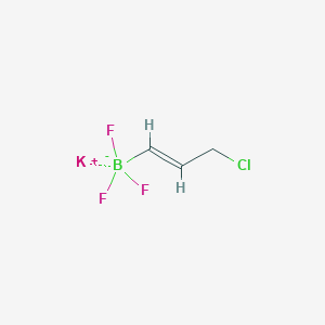 molecular formula C3H4BClF3K B12840143 Potassium (E)-(3-chloroprop-1-en-1-yl)trifluoroborate 