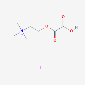 molecular formula C7H14INO4 B12840144 2-((Carboxycarbonyl)oxy)-N,N,N-trimethylethan-1-aminium iodide 