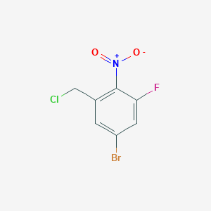 5-Bromo-1-(chloromethyl)-3-fluoro-2-nitrobenzene