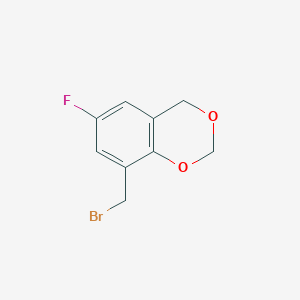 molecular formula C9H8BrFO2 B12840149 8-(Bromomethyl)-6-fluoro-4H-benzo[d][1,3]dioxine 