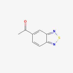 molecular formula C8H6N2OS B12840203 1-(2,1,3-Benzothiadiazol-5-yl)ethanone 