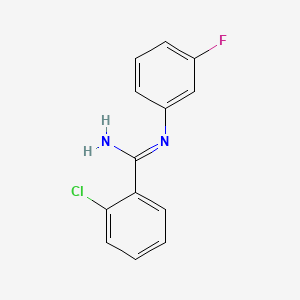 o-Chloro-N-(m-fluorophenyl)benzamidine