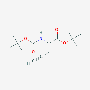 tert-Butyl 2-((tert-butoxycarbonyl)amino)pent-4-ynoate