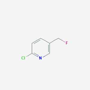 molecular formula C6H5ClFN B12840273 2-Chloro-5-(fluoromethyl)pyridine 