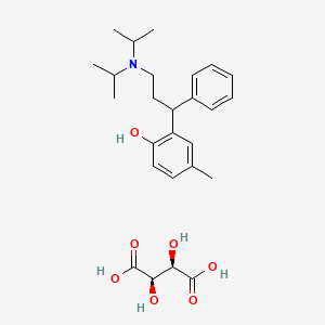 2-(3-(Diisopropylamino)-1-phenylpropyl)-4-methylphenol (2R,3R)-2,3-dihydroxysuccinate