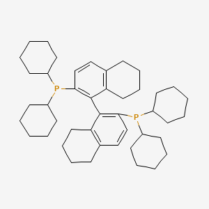 molecular formula C44H64P2 B12840302 (R)-2,2'-Bis(dicyclohexylphosphino)-5,5',6,6',7,7',8,8'-octahydro-1,1'-binaphthalene 