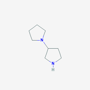 molecular formula C8H16N2 B1284032 1,3'-Bipyrrolidine CAS No. 267241-99-6