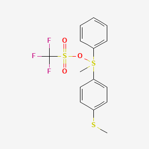 Methyl(4-(methylthio)phenyl)(phenyl)-l4-sulfaneyl trifluoromethanesulfonate