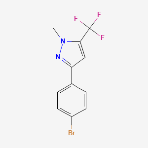 1-Methyl-3-(4-bromophenyl)-5-(trifluoromethyl)-1H-pyrazole