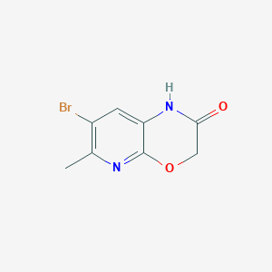 molecular formula C8H7BrN2O2 B12840365 7-Bromo-6-methyl-1H-pyrido[2,3-b][1,4]oxazin-2(3H)-one 