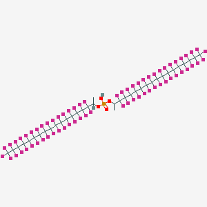 molecular formula C36H9F66O4P B12840385 Bis[PerfluorohexadecylEthyl] Hydrogen Phosphate 