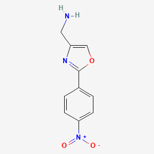 [2-(4-Nitrophenyl)-1,3-oxazol-4-yl]methanamine