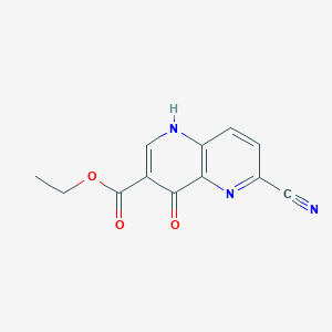 Ethyl 6-cyano-4-hydroxy-1,5-naphthyridine-3-carboxylate