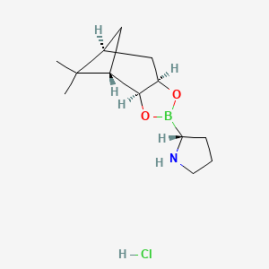 (R)-2-((3aS,4S,6S,7aR)-5,5-Dimethylhexahydro-4,6-methanobenzo[d][1,3,2]dioxaborol-2-yl)pyrrolidine hydrochloride