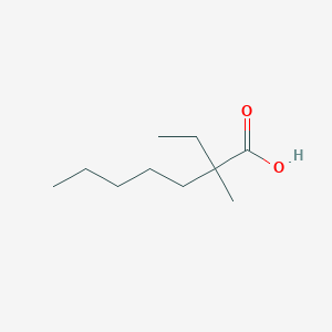 molecular formula C10H20O2 B1284045 2-Ethyl-2-methylheptanoic acid CAS No. 31080-38-3