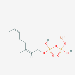 molecular formula C10H19LiO7P2 B12840450 lithium;[[(2Z)-3,7-dimethylocta-2,6-dienoxy]-hydroxyphosphoryl] hydrogen phosphate CAS No. 135423-68-6