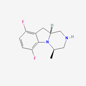 (4R,10aR)-6,9-Difluoro-4-methyl-1,2,3,4,10,10a-hexahydropyrazino[1,2-a]indole