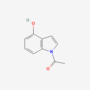 molecular formula C10H9NO2 B12840471 1-(4-hydroxy-1H-indol-1-yl)ethanone 