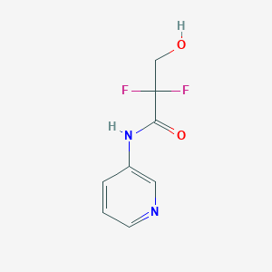 2,2-difluoro-3-hydroxy-N-pyridin-3-ylpropanamide