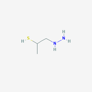 molecular formula C3H10N2S B12840508 1-Hydrazinylpropane-2-thiol 