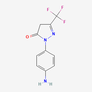 1-(4-Aminophenyl)-3-(trifluoromethyl)-1H-pyrazol-5(4H)-one