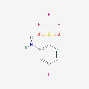 5-Fluoro-2-(trifluoromethylsulphonyl)aniline