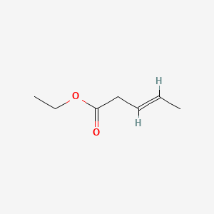 molecular formula C7H12O2 B12840600 (E)-3-Pentenoic acid ethyl ester CAS No. 3724-66-1