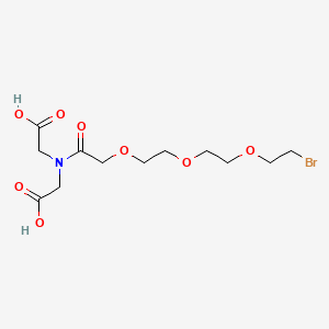 molecular formula C12H20BrNO8 B12840604 14-Bromo-3-(carboxymethyl)-4-oxo-6,9,12-trioxa-3-azatetradecanoic acid 