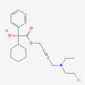 4-[2-chloroethyl(ethyl)amino]but-2-ynyl (2R)-2-cyclohexyl-2-hydroxy-2-phenylacetate