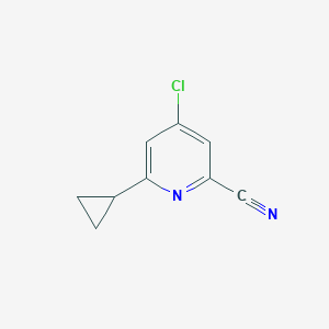 4-Chloro-6-cyclopropylpicolinonitrile