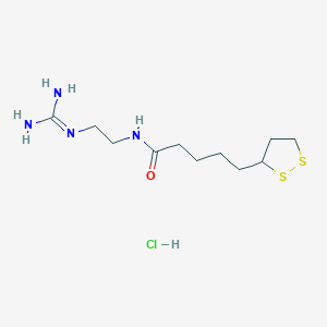 5-(1,2-Dithiolan-3-yl)-N-(2-guanidinoethyl)pentanamide hydrochloride