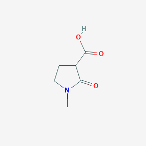 molecular formula C6H9NO3 B1284075 1-Methyl-2-oxopyrrolidine-3-carboxylic acid CAS No. 30932-84-4